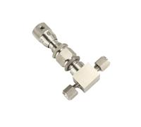 Stainless Steel Straight Needle Valve 1/8" 1/4" 3/8" 1/2" 3/4" BSP NPT Female Straight or Elbow Stainless Steel Flow Micro Regulating Metering Needle Valve(1/2",NPT_2MM_Elbow 304)