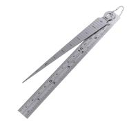Stainless Steel Straight Ruler Taper Welding Gauge 2pcs