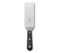 STAINLESS STEEL STRAIGHT SPATULA - HANDLE TECHNOPOLYMER BLACK TRIPLE RIVET