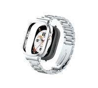 Stainless Steel Strap Fit For Honor Watch 4 Metal Replacement Bracelet Metal Protective Frame Watch Band Fit For Huawei HonorWatch4(Silver)