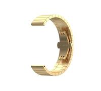 Stainless steel strap suitable fit for Garmin Venu SQ 2 Plus/Vivoactive 4 3/Move 3 replacement wristband(Gold,22MM)
