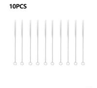 Stainless Steel Straw Cleaner Brush 10pcs Non-Scratch | Stainless steel core, nylon bristles, non-scratch for surface, 10pcs set, fits most straws