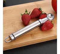 Stainless Steel Strawberry Huller and Tomato Stem Corer Tool Multi-Function Stainless Corer and Pitter Remover for Strawberry,Tomato,Vegetable and Fruit Corer Practical Kitchen Tools