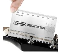 Stainless Steel String Action Ruler Guitar Setup Gauge Luthier Measuring Tool Guitar Action Gauge Bass String Height Gauges Setup Tools for Electric Acoustic & Bass Guitars