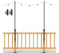 Stainless Steel String Light Pole (Railing)