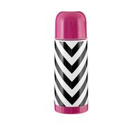 Stainless Steel Stripe 350ml Vacuum Flask, Leak-Proof Thermos Travel Flask For Hot and Cold Beverages Premier Housewares Multi One Size
