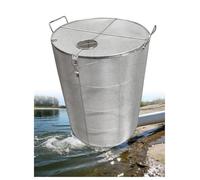 Stainless Steel Submersible Pump Guard & Sump Pump CoverPond Pump Filter Sn & Septic Tank Mesh Protector (45x90cm/17.7x35.4in) for Enhanced Water Filtrat & ILI