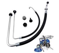 Stainless Steel Suction Hose and Reflux Line Sets,Compatible with Graco 390 395 490 495 595 and Tongshan T300 500 Airless Spraying/Line Painting Machine,Airless Paint Sprayer Accessories