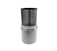 Stainless Steel Suction Strainer Filter Head with PVC Hose Connector Foot Valve Strainer for Water Pumps, Aquariums, Pools(40mm/1.57in)