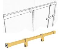 Stainless Steel Support Bar Arm for Frameless Shower Door Fixed Panel, 80 75 80 65 60 55 50 48 42 40 30 Inch Long Bathroom Bathtub Screen Stabilizer Base(Gold,L 80cm(31.5in))