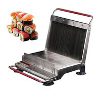Stainless Steel Sushi Roll Slicer with Strong Suction Base and Anti-slip Design for Kitchen and Restaurant Use