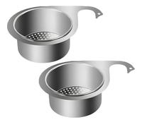 Stainless Steel Swan Sink Strainer Basket, 2024 Upgrades Kitchen Sink Drain Basket, Faucet Hanging Filter Basket Corner Strainer Multi-Functional for Fruit, Vegetable (#1)