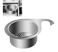 Stainless Steel Swan Sink Strainer Basket,Multifunction Sink Strainer,Swan Sink Strainer Basket,Kitchen Waste Draining Basket,Corner Sink Strainer Basket for Sink Food Strainer Storage Rack