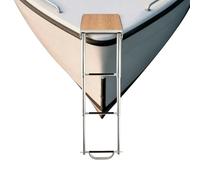 Stainless Steel Swimming Dock Ladder, 25.5×43.3cm Telescopic Folding Pool Ladders, Pool Ladders for Above Ground Pools, Swimming Pool Dock Ladder for Boat Yacht Ship