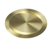 Stainless Steel Swing Garbage Flap, Round Built-in Trash Chute Cover, Recessed Can Lid for Kitchen Countertop and Office Desk