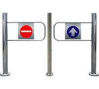 Stainless Steel Swing Gate for Supermarket & Factory Aisles - Durable Safety Barrier Gate, Import Export Combo Design - Ideal for Parks & Public Spaces(180x100cm)
