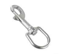 Stainless Steel Swivel Eye Bolt Snap Hook for Scuba Diving and Pet Leash with 360 Degree Rotating Tail Ring to Prevent Rope Twisting, Resistant (100mm)