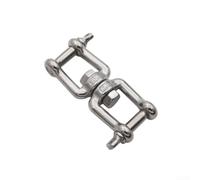 Stainless Steel Swivel Hook Connector Ring, 304/316 Marine Grade Chain Link, For Rigging, Lifting Hardware, Towing & Outdoor Use, Heavy Duty Anti-Twist Design(10mm-316)