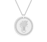 Stainless Steel Symbol Goddess Demeter Pendant Necklace Sacred Law Goddess Jewelry