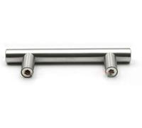 Stainless Steel T Bar Cabinet Pull Handle 50-500mm, 14 Inch 224mm | stainless steel construction for kitchen doors, drawers and furniture, with fittings included for quick and tidy