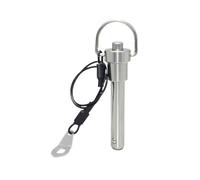 Stainless Steel T-Handle Quick Release Pin, 1pc 4mm/5mm Diameter Spring Ball-Lock With Anti-Lost Lanyard(5x55mm)