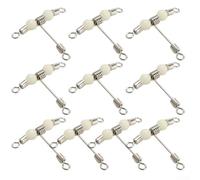 Stainless Steel T Shape Rolling Fishing Swivels for Reducing Line Twist Improving Sensitivity and Enhancing Lure Performance (Small)
