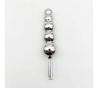 Stainless Steel T-Shaped Male Chastity Belt with Updated Lock (Anal Plug, A)