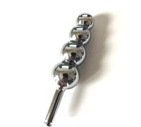 Stainless Steel T-Shaped Male Chastity Belt with Updated Lock (Anal Plug, B)