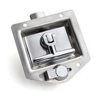 Stainless Steel T-Type Folding Handle Panel Lock MS858 Truck Cabinet Door Lock 1Pcs(XK126-1)