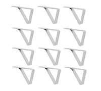 Stainless Steel Tablecloth Clips 12Pcs Premium Heavy Duty Metal Table Cloth Clamps Windproof Secure Fastening for Picnics Restaurants Outdoor Dining Indoor Events Triangle Design