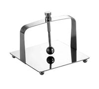 Stainless Steel Tabletop Tissue Holder, Standing Napkin Dispenser with Lift-Top Lid & Non-Slip Base, Paper Towel Holder for Restaurant, Bar, Café(Silver Small)