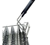 Stainless Steel Taco Basket for Deep Frying, Detachable Handle Basket Holding up to 6 Taco Shells