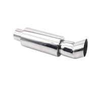 Stainless Steel Tailpipe Tip Universal 63MM 2.5Inch Exhaust Tip Car Escape Muffler Turbo Sound Boost Tips Modification Accessories Exhaust Tip(91-SL)