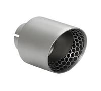 Stainless Steel Tailpipe Tip Universal Inlet : 51/60/63mm Outlet :89/101/114m Car Honeycomb Design Exhaust Tip Matte Muffler Tail Tips Modify Exhaust Tip(ID60-OD101)