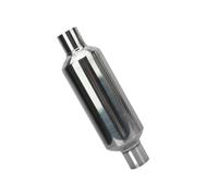 Stainless Steel Tailpipe Tip Universal Inlet & Outlet : 2/2.25/2.5/3" Car Stainless Steel Escape Pipe Silencer Exhaust Muffler Tip Cutout Exhaust Tip(51x101x51)