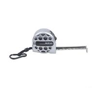 Stainless Steel Tape Measure 2m Retractable Metric Ruler with Hollow Design for Water and Sand Drainage, Rustproof Pocket Measuring Tool with Belt Clip, Silver or(Silver)