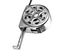 Stainless Steel Tape Measure Hollow Design, Instant Lock Anti-Fall Tool, Durable Handy Measuring Device, Ideal for Agricultural Tracks, Industrial Engineering, Woodworking, Outdoor Construction