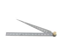 Stainless Steel Taper Welding Feeler Gauge Gage Depth Ruler Gap Hole 1-15mm