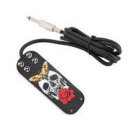 Stainless Steel Tattoo Foot Pedal Footswitch Control Skull Foot Pedal Power Supply Machine For Power Clip Cord Tattoo Accessory(3PCS)
