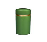 Stainless Steel Tea Canister, Tea Container with Airtight Double Lids for Loose Tea Coffee Candy Herbs and Spices Storage(Green)