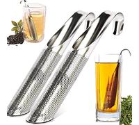 Stainless Steel Tea Diffuser & Strainers - 2PCS Long-handle Filters for Loose Leaf Tea, Coffee, Spices