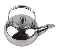 Stainless Steel Tea Infuser Pot with Filter 14cm Mini Teapot for Loose Leaf Tea Coffee 360ml Heat Resistant Server Pot for Kitchen Restaurant Office Dishwasher Safe (14cm)