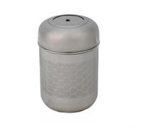 Stainless Steel Tea Infuser with Double Mesh Filter Ball for Loose Leaf Tea and Spice, Dishwasher Safe with Slim Lid for Wide Mouth Containers (M)