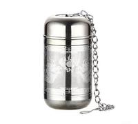 Stainless Steel Tea Infuser with Extra Fine Mesh - Leak-Proof Spice Ball for Loose Leaf, Herbs & Soup - Slim Lid Fits Wide Bottles(B2-S)