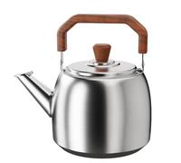 Stainless Steel Tea Kettle with Foldable Handle and Whistling Feature, Perfect for Stove Top Use in Kitchen, Camping, and Hiking