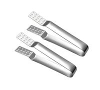 Stainless Steel Tea Strainer & Ice Cube Clip - 2pc Reusable Infuser Set, Loose Leaf Filter with Ergonomic Grip, Dishwasher Safe Brewing Tool for Home, Office, Iced Tea (Silver)