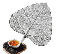 Stainless Steel Tea Strainer - Tea Steeper in Leaf Shape, Kung Fu Tea Cup Strainer, Maple and Bodhi Leaf Hollow Hole Tea Strainer for Loose Tea Leaves, Filter for Coffee Cups and Tea Cups | Tea