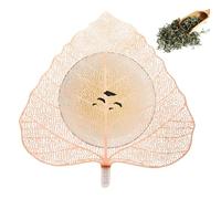 Stainless Steel Tea Strainer - Tea Steeper in Leaf Shape, Kung Fu Tea Cup Strainer, Maple and Bodhi Leaf Hollow Hole Tea Strainer for Loose Tea Leaves, Filter for Coffee Cups and Tea Cups | Tea