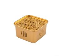 Stainless Steel Tea Warmer Base Using Candle Heat with Ventilation to Even Temperature, Lightweight and Compact for Use in Home and Business (C)