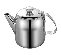 Stainless Steel Teapot, 20 Oz Spill-Proof Metal Tea Pot with Short Straight Spout Cold Water Jug Coffee Pot for Restaurants, Conference Rooms, Living Room